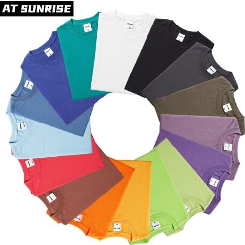 ATSUNRISE Men's Plain T-shirts