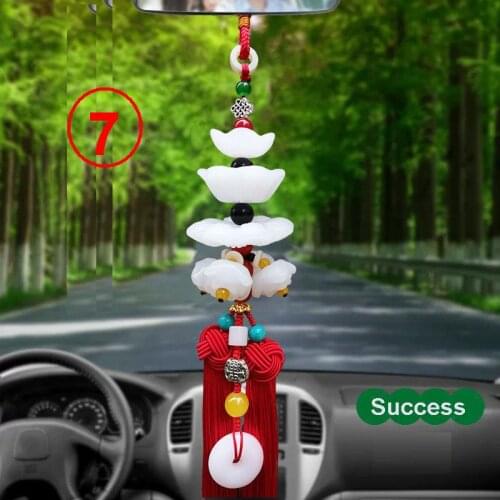 Car Pendant Lotus Happy buddha Lord Brave Troops Fortune Hanging Car Rearview Mirror Ornament