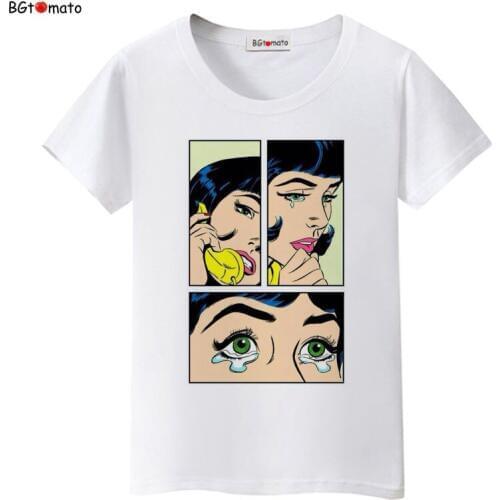 BGtomato beautiful princess cool t shirt women popular original brand shirts New arrival good quality comfortable casual shirts