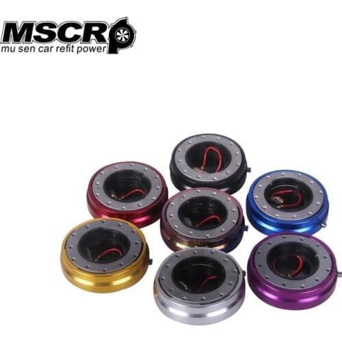 Thin Version 6 Hole Neo Steering Wheel Quick Release Hub Adapter Snap Off Boss kit Sliver/Purple/Blue/Golden/Black/Red