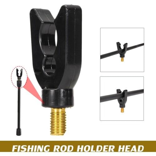 Carp Fishing Rod Holder Butt Gripper Fishing Rod Clamp Stand Support Threaded Fishing Rod Rest Carp Fishing Accessories
