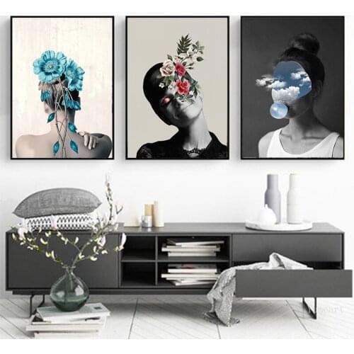 Picture Bedroom Decoration Butterfly Flower Girl Wall Art Canvas Nordic Posters Nursery HD Prints For Modern Baby Room Painting