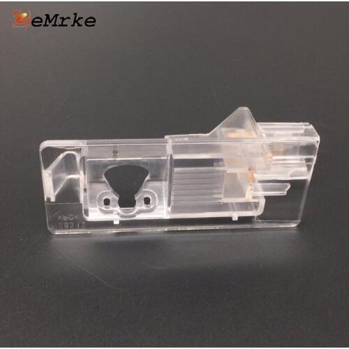 EEMRKE Car Camera Bracket License Plate Lights Housing Mount for Renault Scenic 3 III 2009 2010 2011 2012 2013 2014 2015 2016