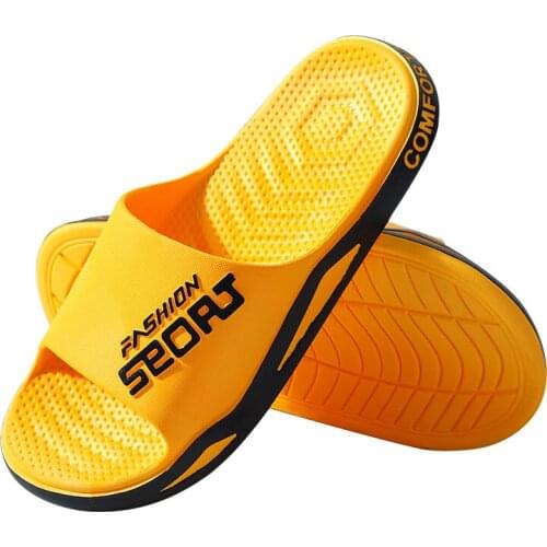 Massage insole slipper colorful summer moccasin delicate beach shoes for men z743