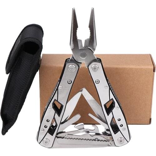 DWZ Multi Pliers Tool Kit set Nylon Pouch Nice Combination Stainless Steel Folding Knife Pliers For Camping,Tools Plier