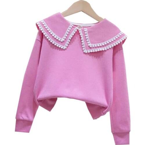 2021 new Girls Base Sweater Winter Korean Girl Pure Color Knitted Pullover All-match Love Sweater Multiple colors for the base