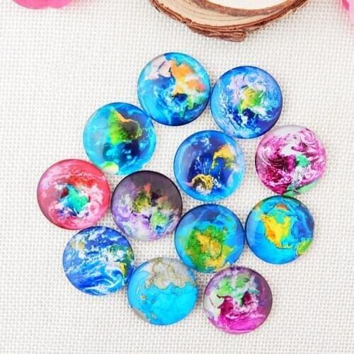 Planet Moon Stars Fridge Magnet Stickers Nebula Galaxy Universe Decorative Refrigerator Magnets Sticker