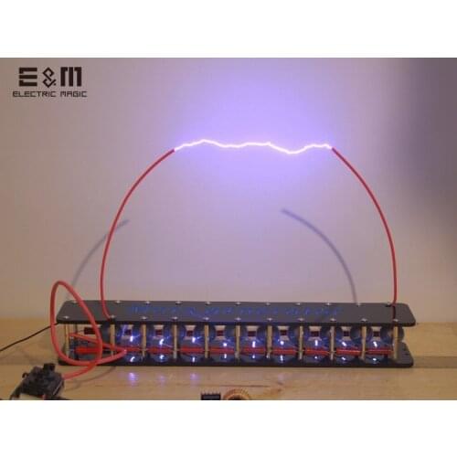 DIY Board 10 grades Marx Impulse Voltage Pulse High Voltage Generator Marx Generator Tesla Coil Resistance Capacitor