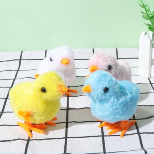 Pet Crafts And Funny Cat ToySClockWork Plush Chick Automatic Funny Cat Toys Are Very Suitable Cats And Kittens
