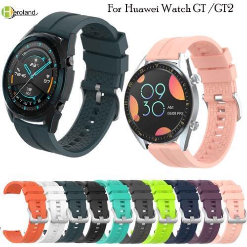 Colorful 22MM Wrist Strap Band For Huawei Watch GT/GT 2 46mm/42mm Men women smartwatch band wriststrap bracelet sport silicone