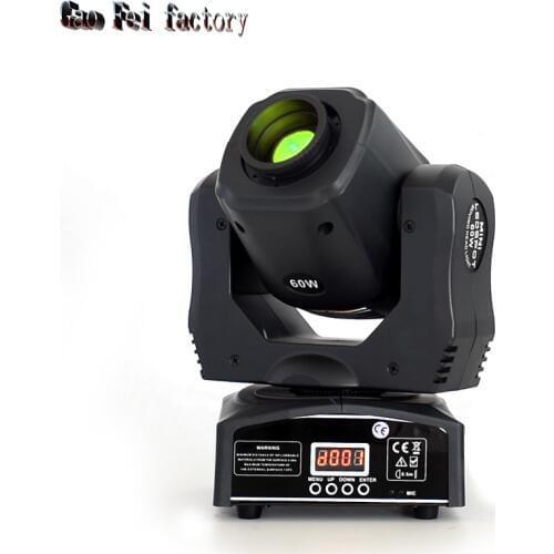 Led Moving Head Gobo 60W Mini Music Sound Light Stage Christmas Party Lumiere Laser Show Disco Dj Dmx Stage Lighting