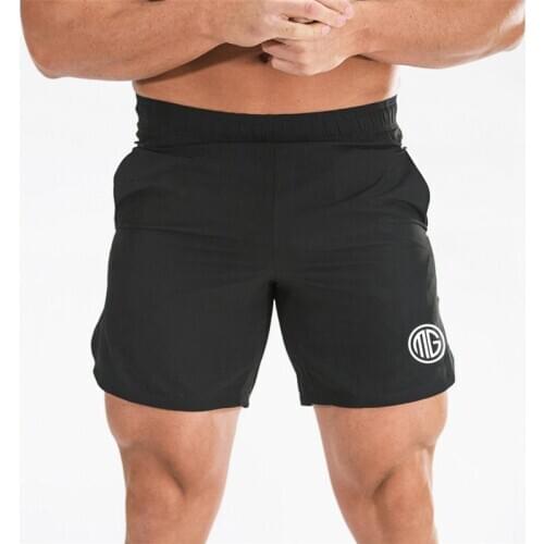 Mesh Fashion Brand Running Workout Gym Breathable Muscle Fitness Mens Bodybuilding Training Comfortable Plus Size Sports Shorts