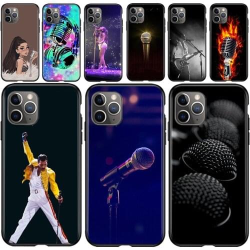 Music Dream Microphone Silicone Cover For Apple Iphone 12 Mini 11 Pro XS MAX X XR 6 7 8 Plus 6S 5 5S SE Phone Case
