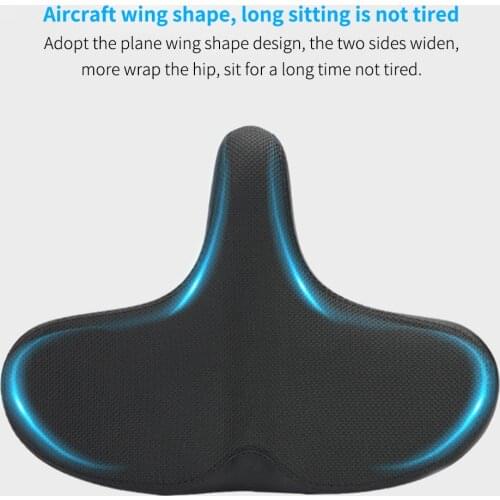 Comfortable Wide Big Bum Bike Bicycle Gel Cruiser Extra Sporty Soft Pad Saddle Seat Suitable For Any Type Of Bike