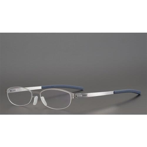 Vintage Unisex Alloy Full Rim Ultralight Myopia Eyeglasses Frame Clear Lens Goggle Silver Gold Optical Eyewear Frame Men