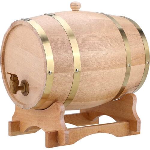 10L Vintage Wood Oak Timber Wine Barrel Dispenser for Whiskey Bourbon Tequila growler Beer Brewing Home Brewing