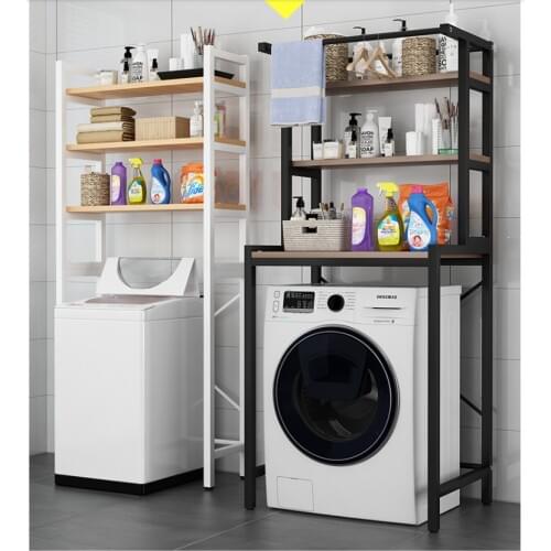 Waterproof and rust-proof washing machine storage rack high-strength load-bearing flip cover upper open bathroom toilet toilet