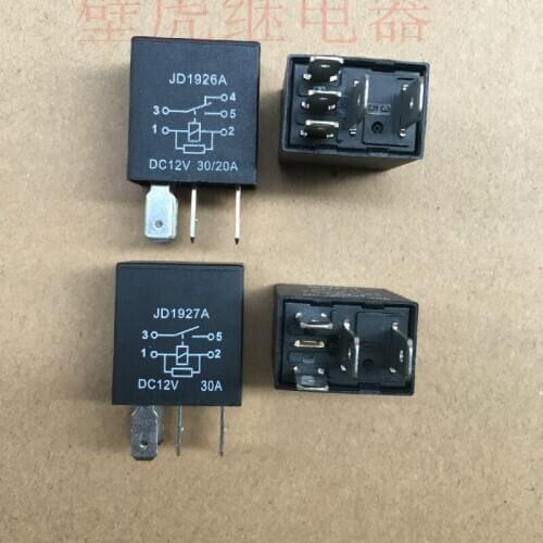 1pc Car relays JD1926A JD1927A 12V 20/30A Oil pump light fog lamp relay Accessories