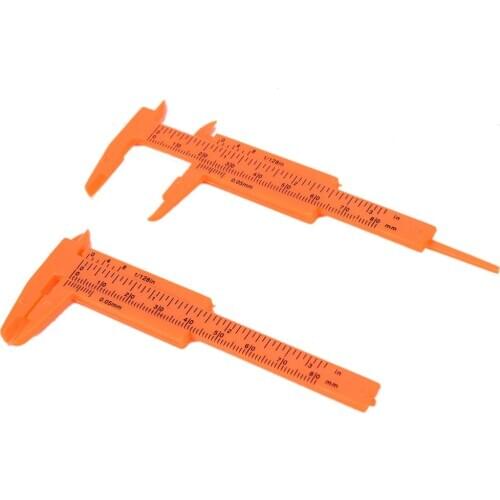 New 80 mm Length Vernier Calipers Mini Vernier Calipers 1 mm/mini Ruler Micrometer GaugePlastic Measuring Tools 1PC