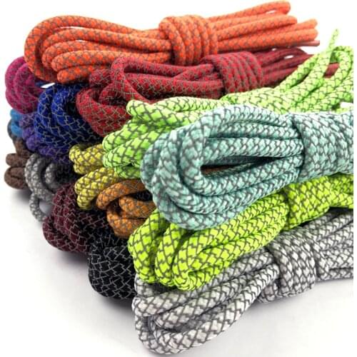 120cm/47.24inch 3M Reflective Runner Round Shoe Laces Visible Safety Shoelaces Shoestrings