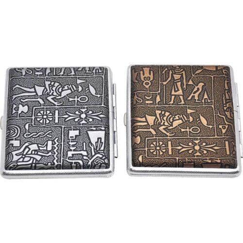 14 Pcs Cigarettes Mens Cigarette Case Smoking Cigarette Box Tobacco Holder Pocket Box Storage Container