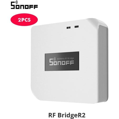 2pcs Sonoff RF Bridge WiFi 433MHz Converter Ewelink APP Smart Home Automation Universal Switch Intelligent Domotica Wi-Fi Remote