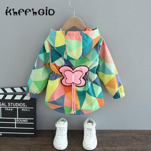 2021 hot autumn coat Girl Toddler Girl 0-6 years old fashion windbreaker casual versatile coat jacket spring and autumn thin