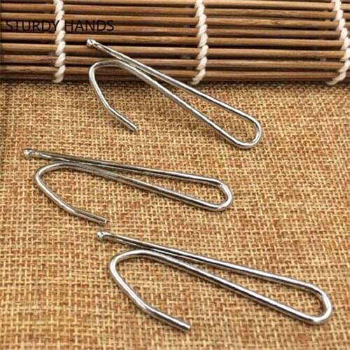 35/40PCS Metal Four Fork Curtain Tape Hook Single hookCurtain Cloth Ring Clamp Tracks Furniture Curtain Accessories