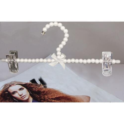 5pcs/lot 25cm baby plastic pearl clothes rack children hangers for clothes pant underwear racks