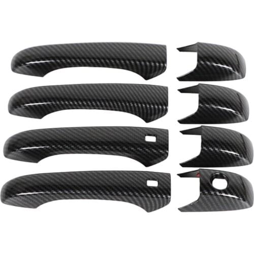 8pcs Car Door Handle Decorative Cover Trim Sticker for Jeep Grand Cherokee 2011+ Stylish Car Accessories Exterior Decoration