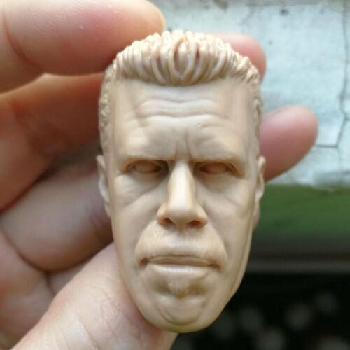 Blank 1/6 Scale Ron Perlman Head Sculpt Unpainted Fit 12" Figure