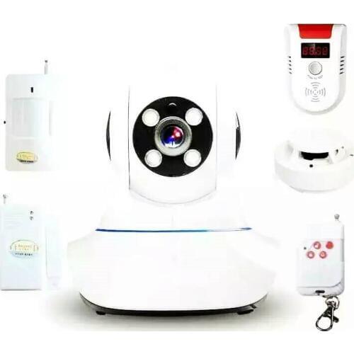 Wireless WIFI IP Camera Burglar Alarm System