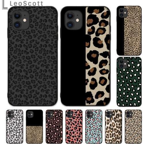 Leopard Print Pattern Phone Case for iPhone 11 12 mini pro XS MAX 8 7 6 6S Plus X 5S SE 2020 XR