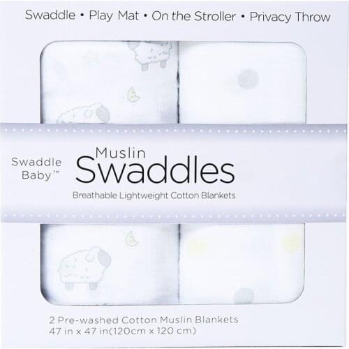 Baby Blanket Bath Towel Newborn Swaddle Wrap 2 Feeding Cover Cloth Stroller Sheet Sunshade Thin Quilt Diaper Cotton Gauze AC42