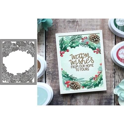 Leaf Background Metal Cutting Dies for Scrapbooking Handmade Mold Cut Stencil New DIY Card Make Mould Model Craft Decoration