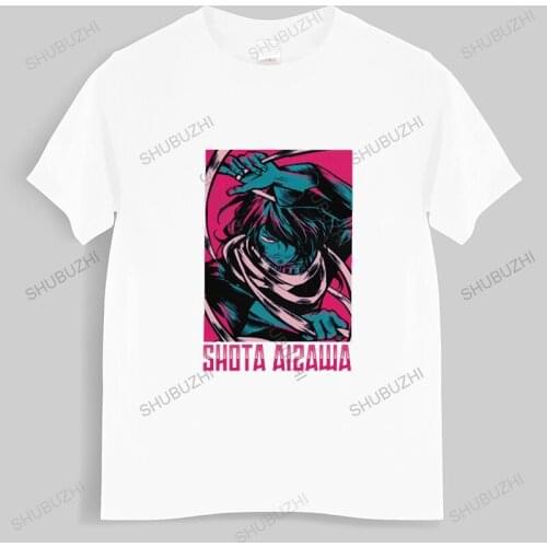 Boku No Hero Academia T Shirt Men Pure Cotton Urban T-shirt O-neck Short Sleeve Manga Anime Aizawa Shota Tee Tops Clothing Merch