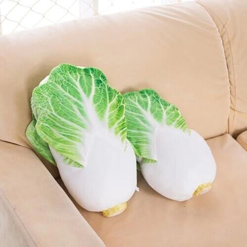 Simulation vegetable cartoon Chinese cabbage plush toy creative soft cushion pillow toy Christmas gift h732