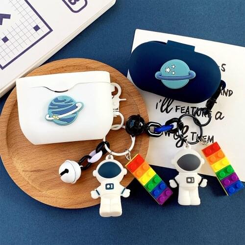 Cute Astronaut Cover for Sony WF-1000XM3 Case Wireless Bluetooth Earphone Cover for SONY WF-XB700 Case Accessories Portable Box
