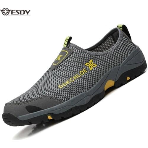 Summer Mesh Shoes Men Sneakers Plus Size Lightweight Breathable Walking Footwear 2020 New Slip-On Comfortable Casual Mens Shoes