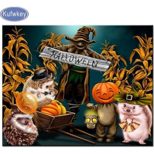 Halloween Hedgehog Full Square/round Drill 5D DIY Diamond Painting animals Large Diamond Embroidery icons,Cross Stitch,decor home