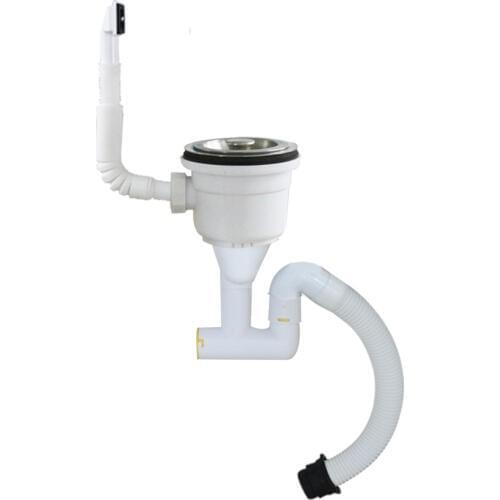 Talea Single Sink Waste Kit with Overfloor Stainleee steel inner basket drain assembly sink drainag Kitchen Sewer Pipe e system