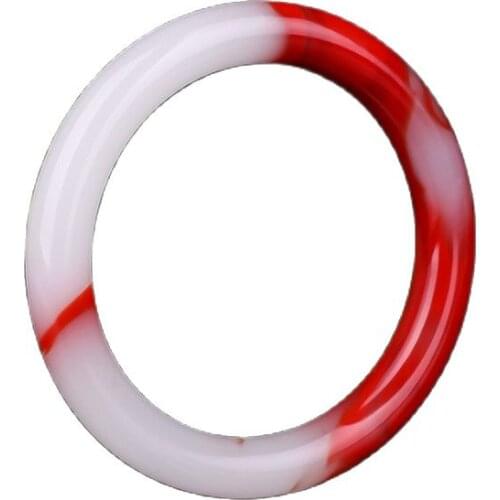 Natural and colorful gold silk jade jade bracelet female round bar jade color jade bracelet