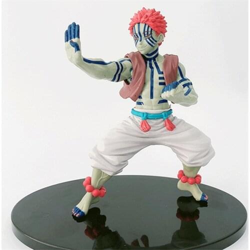 2021 New Anime Figurine Model Demon Slayer Kimetsu No Yaiba Akaza Figures PVC Model Toys 15CM