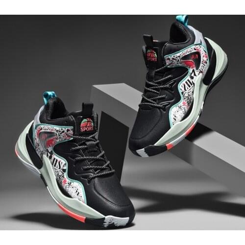 New High-Quality Mens Basketball Shoes Fashion Classic Breathable Air Cushion High Top Sports Sneakers Mens Casual Shoes