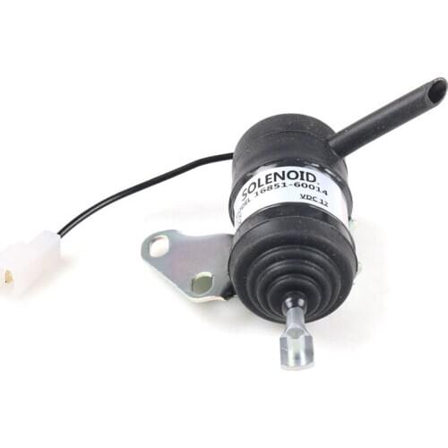 New 16851-60014 Fuel Stop Solenoid for Kubota Mower Tractor Excavator RTV RTV900