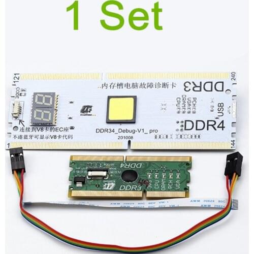 New update Laptop Notebook Motherboard Memory Slot DDR3 DDR4 Diagnostic Analyzer Test Card for MAC ASUS Desktop COM_DEUBG V8