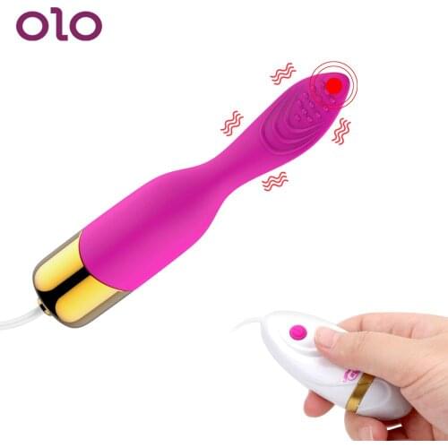 OLO Powerful Vibrating Egg Tongue Licking Vibrator G Spot Massager Clitoris Stimulator Vagina Ball 12 Speeds Sex Toys for Women