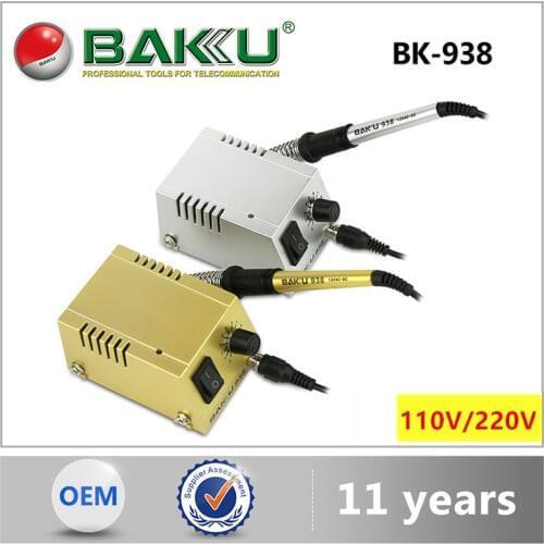 BAKU Soldering Station BK-938 Mini Solder 220V / 110V Fast Heating Soldering Iron For Repair Phone SMD SMT DIP Soldering Work