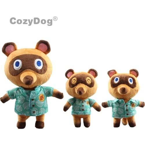 Animal Crossing Tom Nook Plush Toy Raccoon Soft Stuffed Doll Anime 10" 25 cm Children Birthday Gift