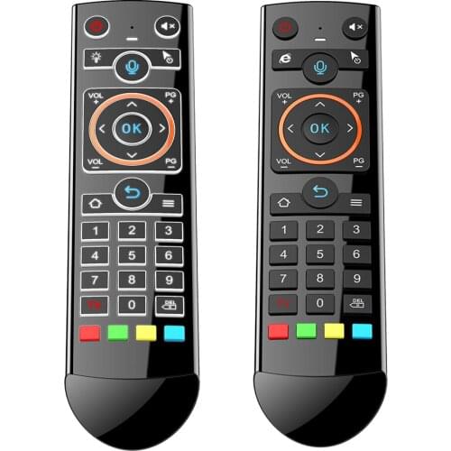 Q2 Smart TV Backlight Remote Control IR Learning 2.4GHz RF Wireless Remote Controller for Computer Android TV Box